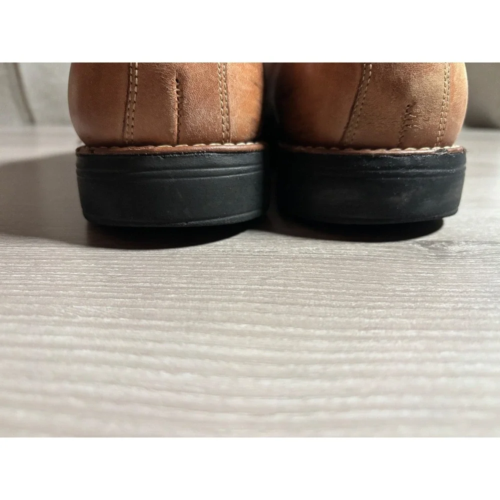 Sandro Moscoloni Mens 11M Tan‎ Leather Cap Toe Oxford Dress Shoes Lace Up Brown